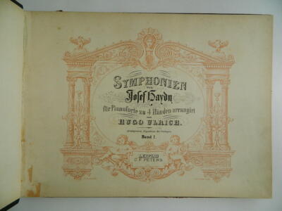 Symphonien von Josef Haydn für Klavier Leipzig C. F. Peters länglich