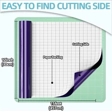 Purple Permanent Self-Adhesive Vinyl Proof Car Decals All Cut Machines-12"x15ft