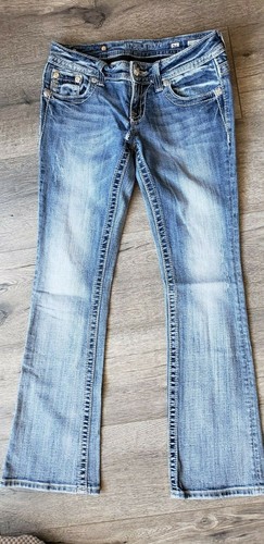 MISS ME WOMEN'S EMBELLISHED BLUE DENIM JEANS SIZE 26 INSEAM 31 STYLE JE573JBR - Picture 4 of 12