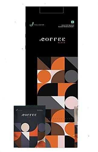 INDUS VIVA i-COFFEE BLACK 50 PACKS 750gm FOR BLOOD SUGAR SUPPORT - Picture 1 of 3