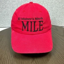 Maker's Mark Mile Stakes Race 2005 Keeneland Race Course Hat Cap Red Strap Back