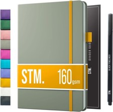 Bullet Dotted Journal Notebook by STM | Thick Bleedproof 160gsm Paper, 150 Pages