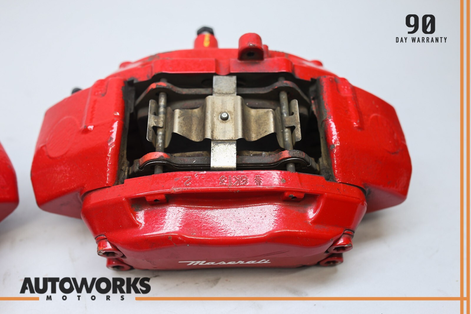 04-08 Maserati Quattroporte M139 Front Left & Right Brake Caliper Brembo Set OEM