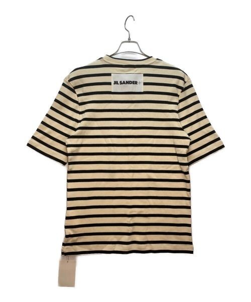 Tシャツ・カットソー Jil Sander Jil Sander T-shirts and Polos Red Jil Sander Plus Striped Logo Patch Short Sleeve T-Shirt size