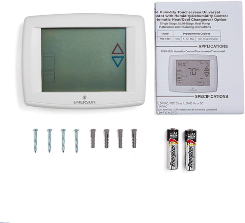 Emerson 1F95-1291 7-Day Touchscreen Thermostat with Humidity Control - Picture 5 of 6
