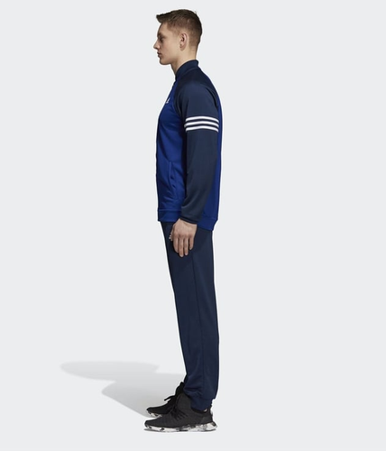Adidas Essentials PES COSY 3Stripes Men's Full Tracksuit Black D94484 UK44/46 - Picture 2 of 8