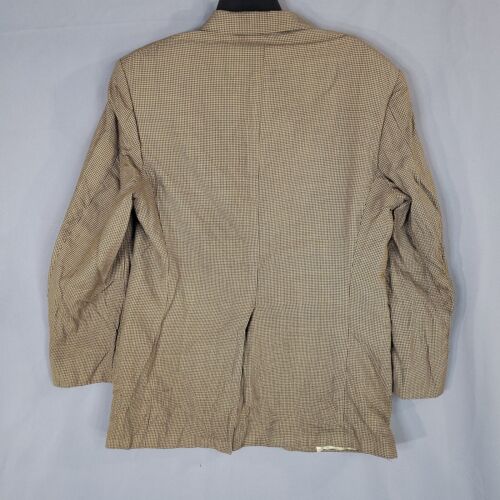 Harold Powell Men's 3 Button Sport Coat Long Sleeve Tan Size 41R - Picture 7 of 13