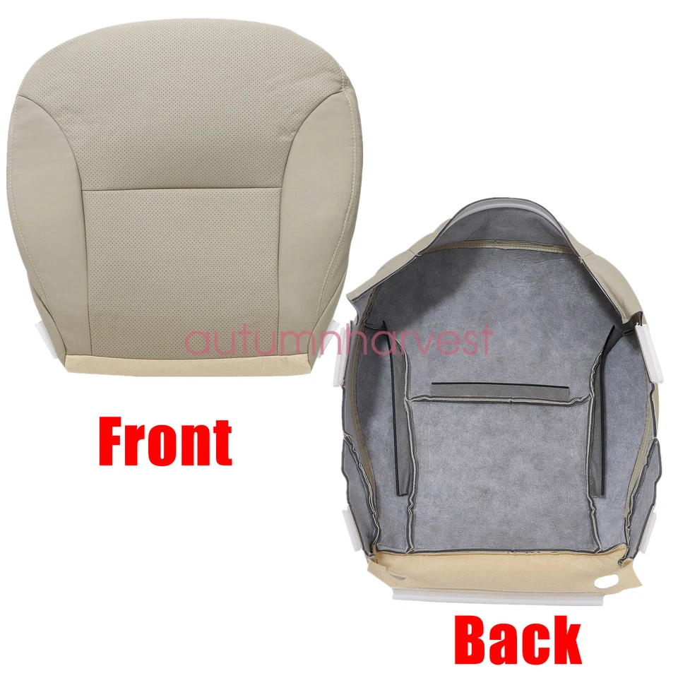 Cubierta de asiento de cuero frontal tostado para Lexus ES300 ES330 2002 2003 2004 2005 Foto 4 de 4