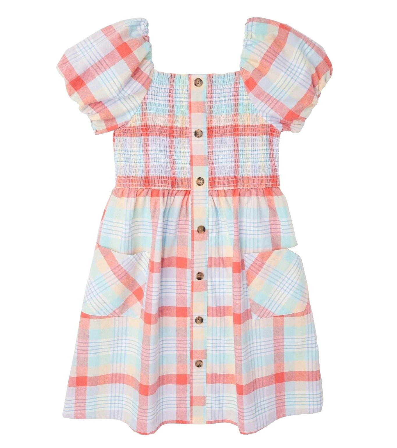 Vestidos de algodón 100% multicolor para niñas