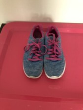 Skechers SN 81146L GOwalk 4 Color Combo Goga Max Women's Blue Sneakers Size 4