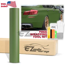 Premium Matte Flat Army Green Vinyl Car Wrap Sticker Decal Sheet Film DIY