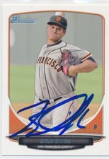 Kyle Crick San Francisco Giants Autographed 2013 Bowman Baseball Card TP-26