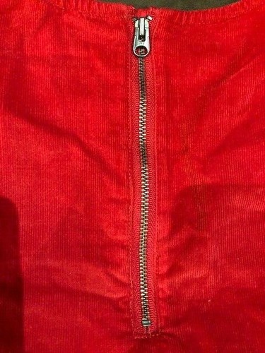 NWT Gap Kids Girls Red Corduroy Dress Short Sleeves Size M(8) L(10) and XL(12) - Picture 7 of 11