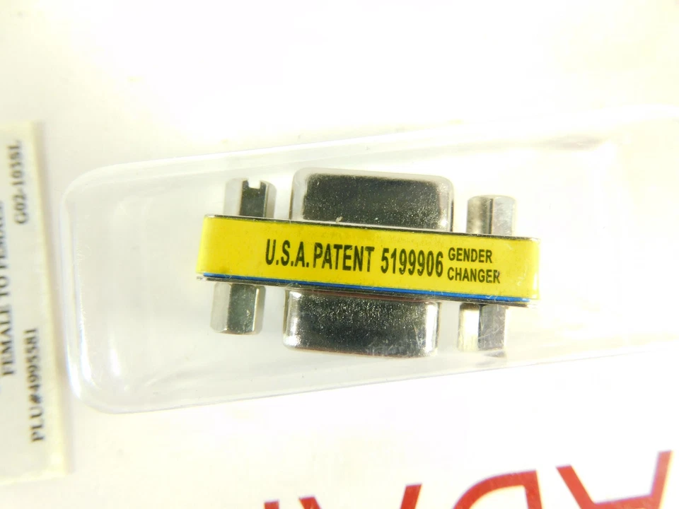 Micro Connectors Gender Changer DB9F to DB9F Female to Female DB9 QUANTITY OF 2 - Image 3 of 4