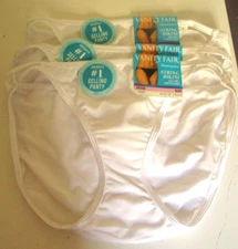 3 Vanity Fair Illumination String Bikini Style 18108 Size 6 White