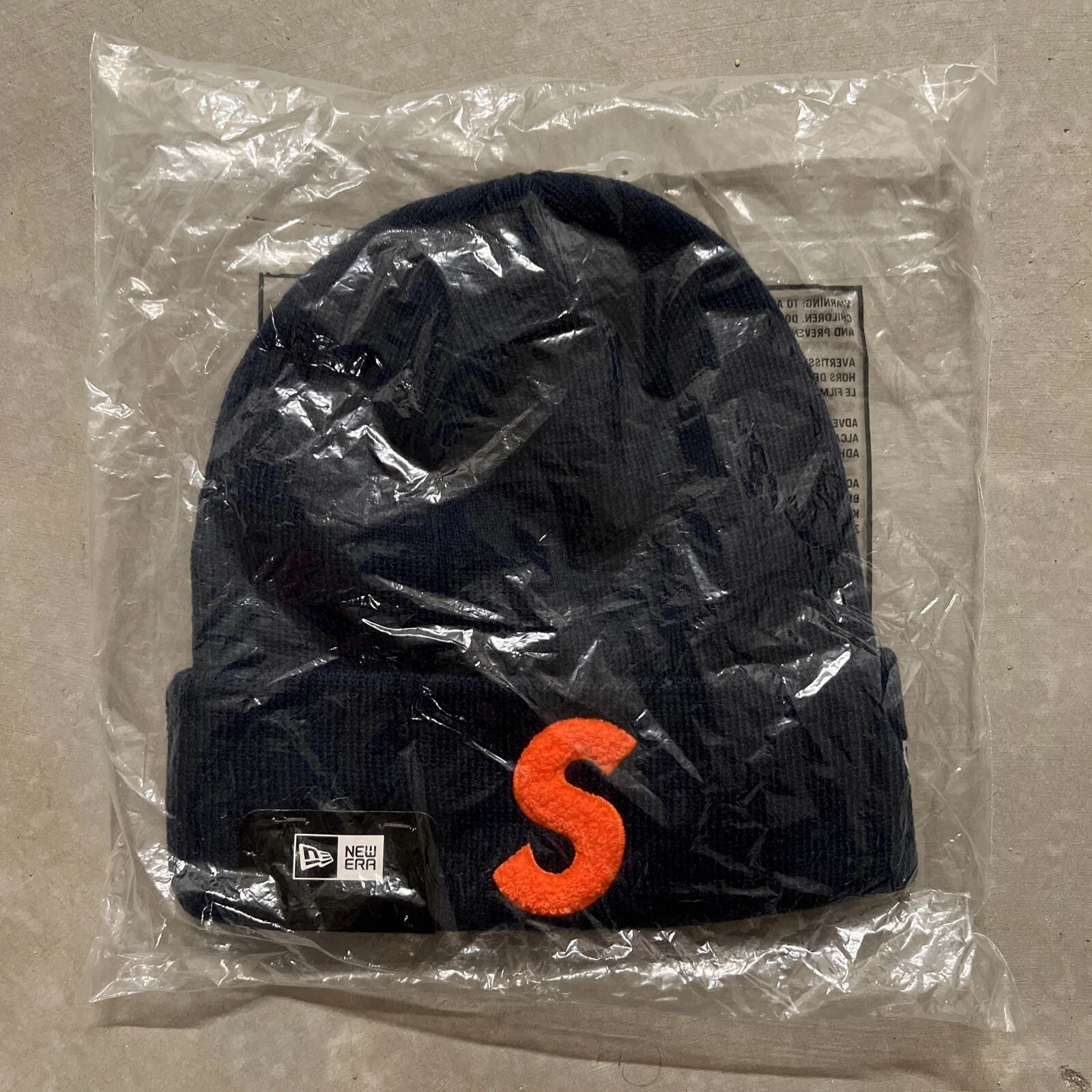 Beanie logo Supreme New Era S (FW 19) marine