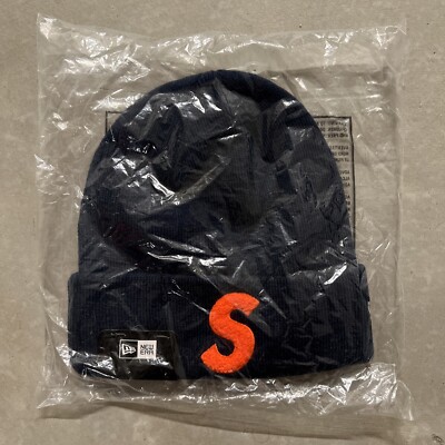 Supreme New Era S Logo Beanie (FW 19) Navy | eBay