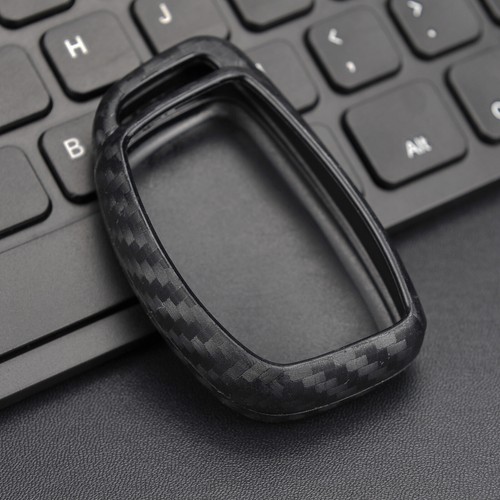 Funda protectora media llave inteligente llave inteligente de fibra de carbono para Hyundai 2015-2022 - Imagen 4 de 12