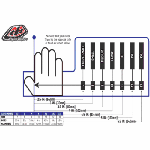 Troy Lee Designs Flowline MX / MTB Cycling Bicycle Gloves Plot Charcoal Large L - Picture 3 of 3