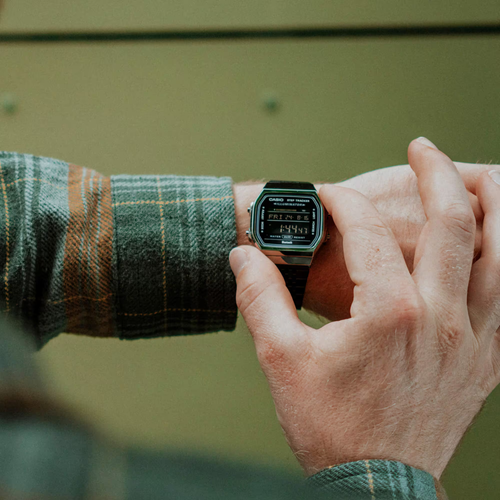 CASIO ABL-100WEGG-1BEF⎪BLUETOOTH⎪Vintage ICONIC⎪Gris⎪Contador pasos - Imagen 2 de 6