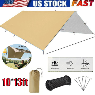Portable Tarp Outdoor Camping Traveling Awning Tarp shelter Rain Tarp Waterproof