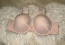 Vanity Fair Radiant Back Smoothing Bra Lined Underwire Womens 44C Pink 76326