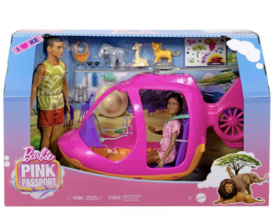 Barbie Pink Passport Kenya Adventure Dolls & Playset Toy