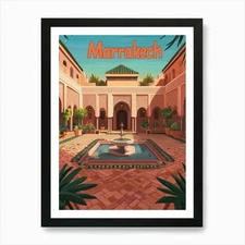 Aihrgdesign A Mid Century Modern Tr Framed Wall Art Poster Canvas Print Picture