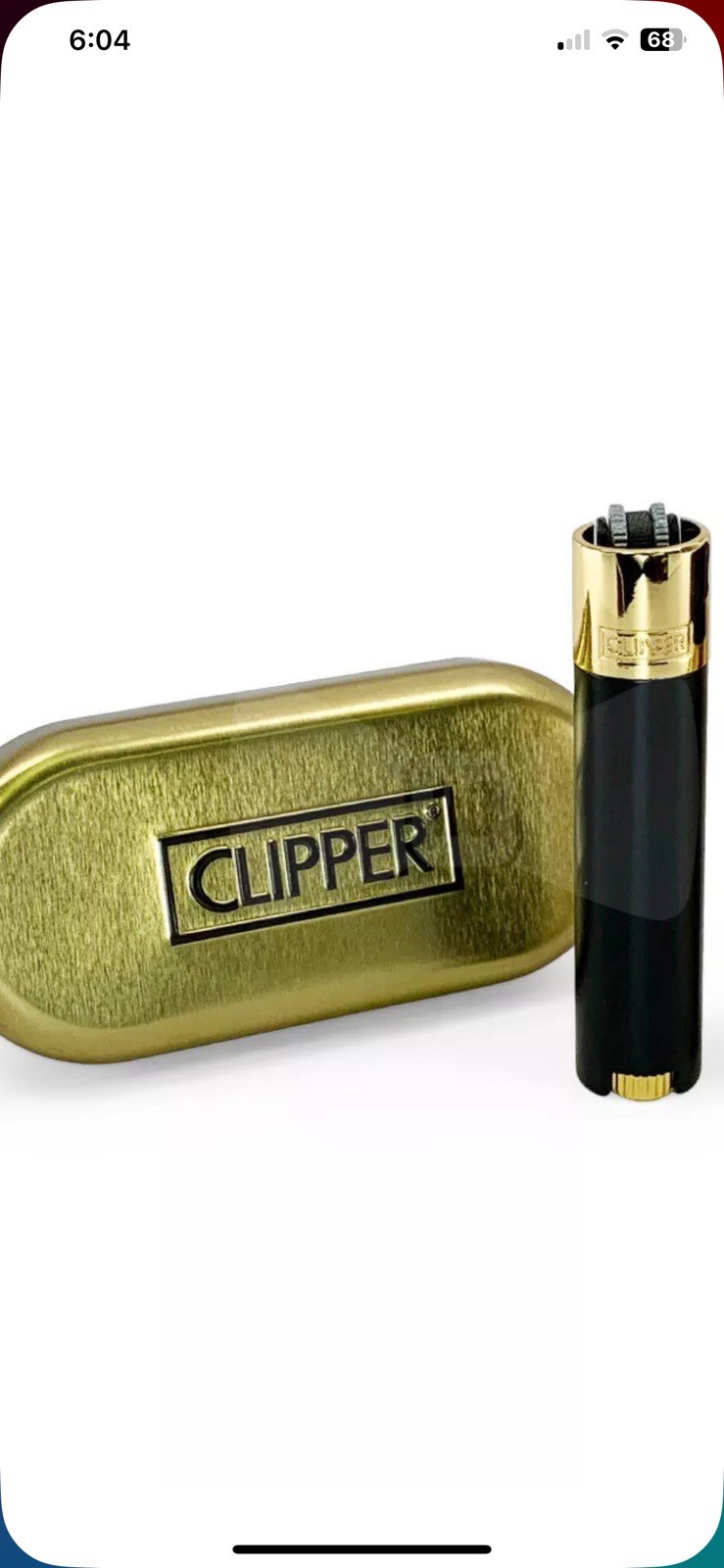 Black With Gold Top And Gift Box
