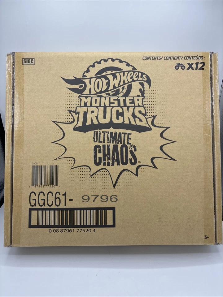 Hot Wheels Monster Trucks Ultimate Chaos 12 pack IN BOX - Image 2 of 4