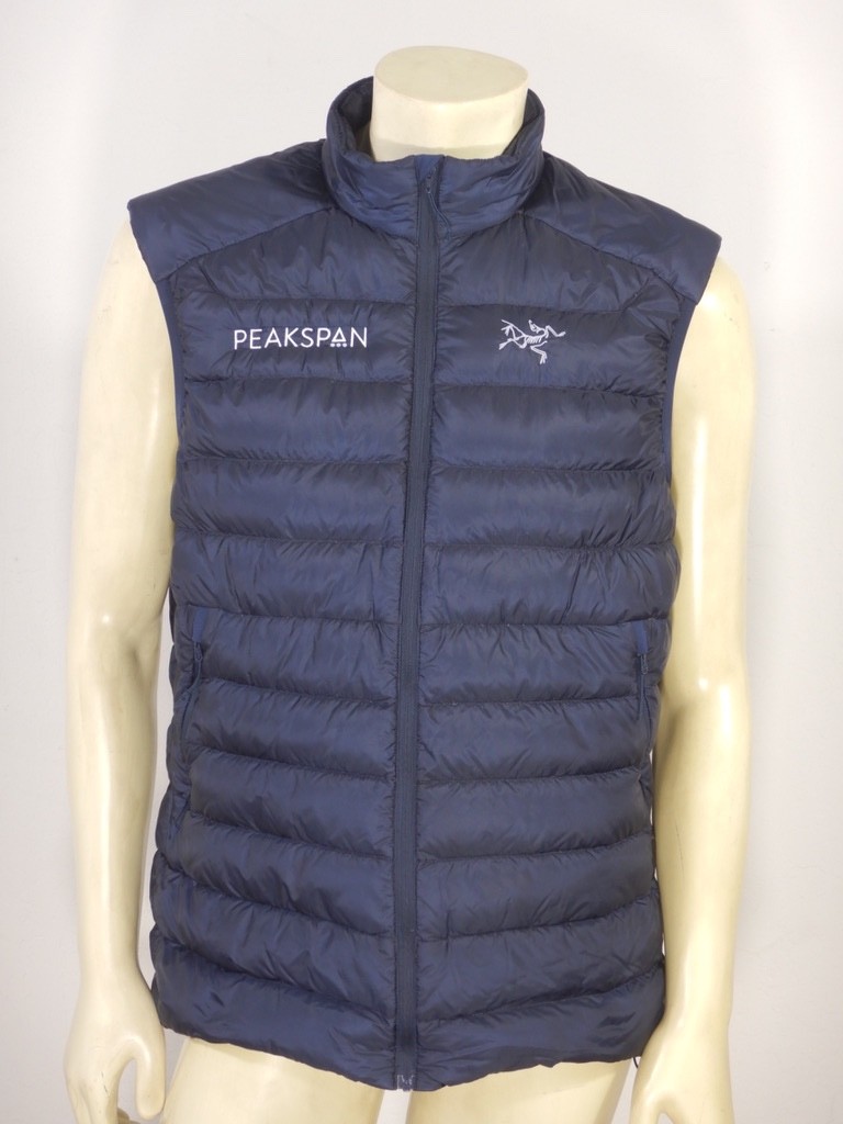 Arc'teryx Men's CERIUM LT VEST Blue Down Puffer PEAKSPAN LOGOS