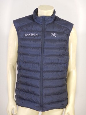 Arc'teryx Men's CERIUM LT VEST Blue Down Puffer PEAKSPAN LOGOS