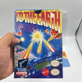 To The Earth, Nintendo NES 1989, CIB, Tested - Very Good Condition