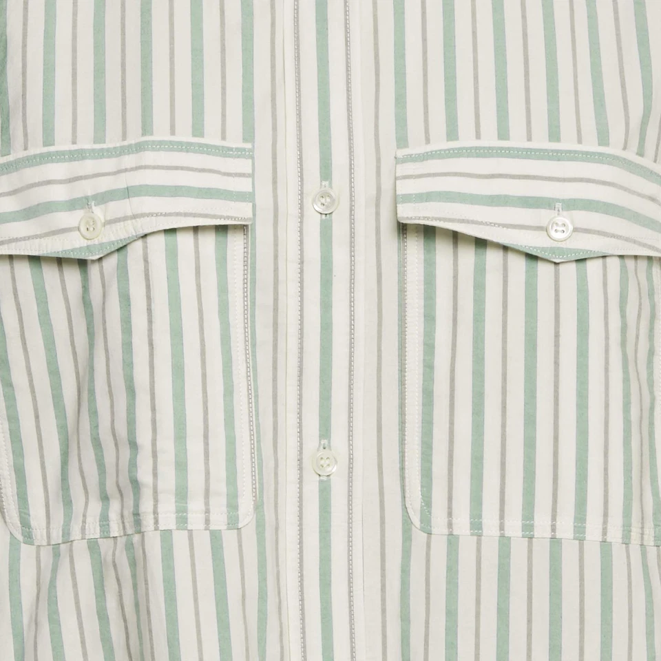 Isabel Marant Etoile Green Stripe Cotton Ajady Shirt S - Image 3 of 4