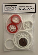 1976 Gottlieb Surfer Pinball آلة Rubber خاتم طقم