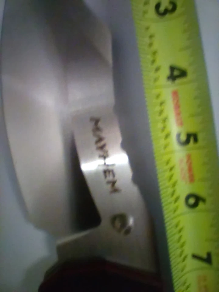 Cuchillo Cold Steel Mayhem Aus 10A hoja de 6 pulgadas mango G-10 negro con acento rojo Foto 2 de 4