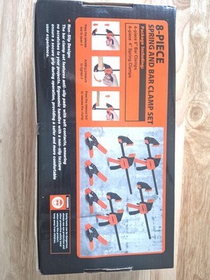 Saker 8-Piece Bar and Spring Clamp Tool Set