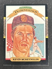 1987 Donruss Diamond Kings Kevin McReynolds Baseball Card #14 Padres OF FR/GD OC