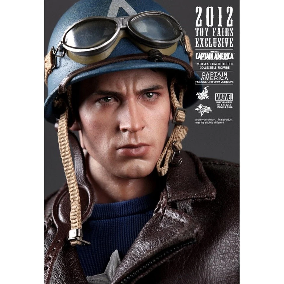 Figura de acción uniforme de rescate de la película Capitán América Primer Vengador Segunda Guerra Mundial Foto 4 de 4