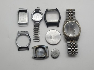 Vintage Watch Case & Cover Parts USSR, Japan, Various For Repair Spare Parts