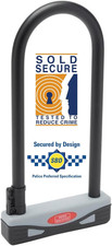 Sold Secure Gold Approved D Lock, Grey/Black, Large Burg Wachter 273S