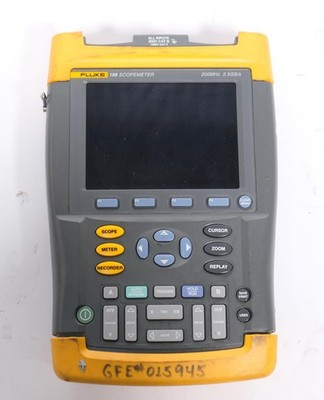 Fluke 199 200 MHz 2.5 GS/s Digital Oscilloscope Scopemeter Multimeter AS-IS
