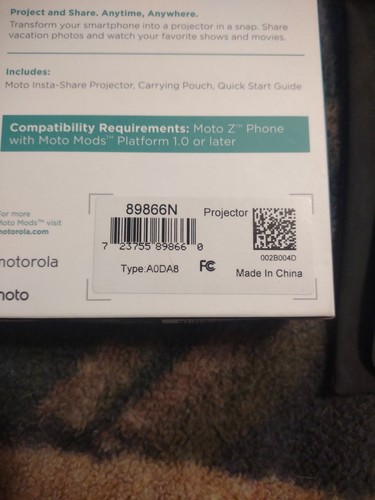 Motorola Moto Insta-Share Projector 89866N - Picture 4 of 7