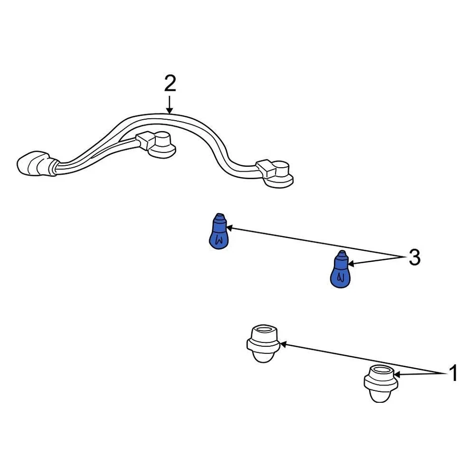 For Ford Mustang 1999-2004 Ford Side Marker Light Bulb Foto 2 de 4