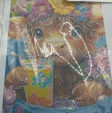 Highland Cow Paint by Numbers for Adults  And Kids