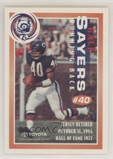 1994 Toyota Chicago Bears 75th Anniversary Gale Sayers #40 HOF 2u3