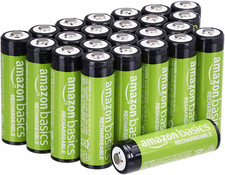 Amazon Basics 24-Pack Rechargeable AA Nimh Batteries, 2000 Mah, 1.2V, Recharge u 32.28 per battery