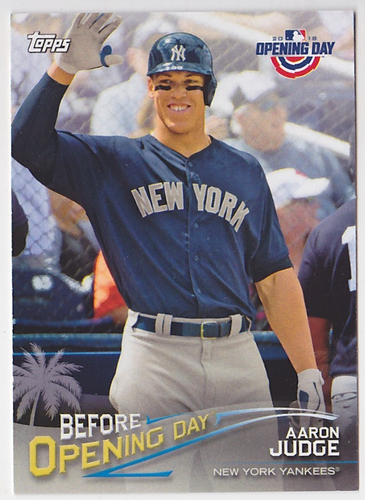 2018 Topps Before Opening Day #BOD-AJ Aaron Judge New York Yankees