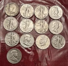 [Lot of 13 Coins] 4 Franklin, 7 Liberty And 2 Kennedy Half Dollar - 90% Silver -
