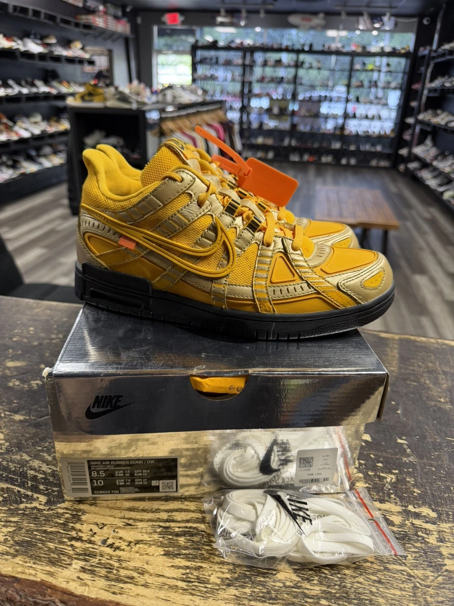 Nike Off-White x Air Rubber Dunk University Gold for Sale